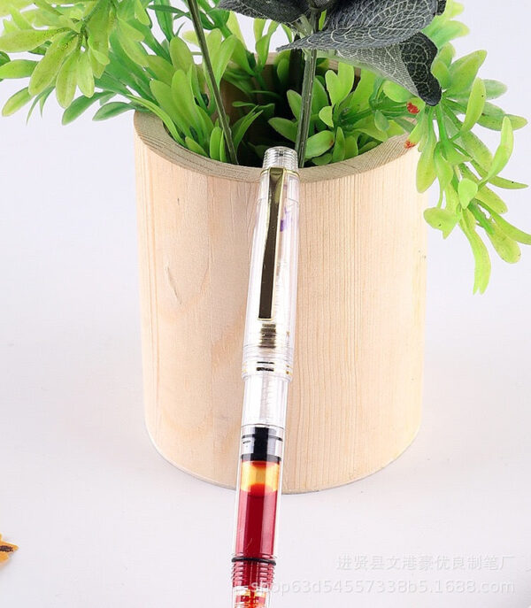 IMG_7830.jpg 教师专用大容量透明红笔|活塞吸墨批改作业钢笔 / Teacher's Large-Capacity Transparent Red Fountain Pen | Piston Ink Filling for Grading