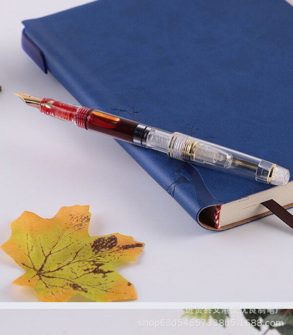 IMG_7836.jpg 教师专用大容量透明红笔|活塞吸墨批改作业钢笔 / Teacher's Large-Capacity Transparent Red Fountain Pen | Piston Ink Filling for Grading