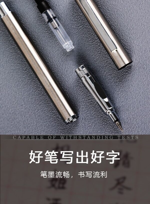 IMG_7987 永生小鋼砲灰金色教師批改專用鋼筆 1.0mm YongSheng Xiaogangpao Gray-Gold Teacher's Grading Fountain Pen 1.0mm
